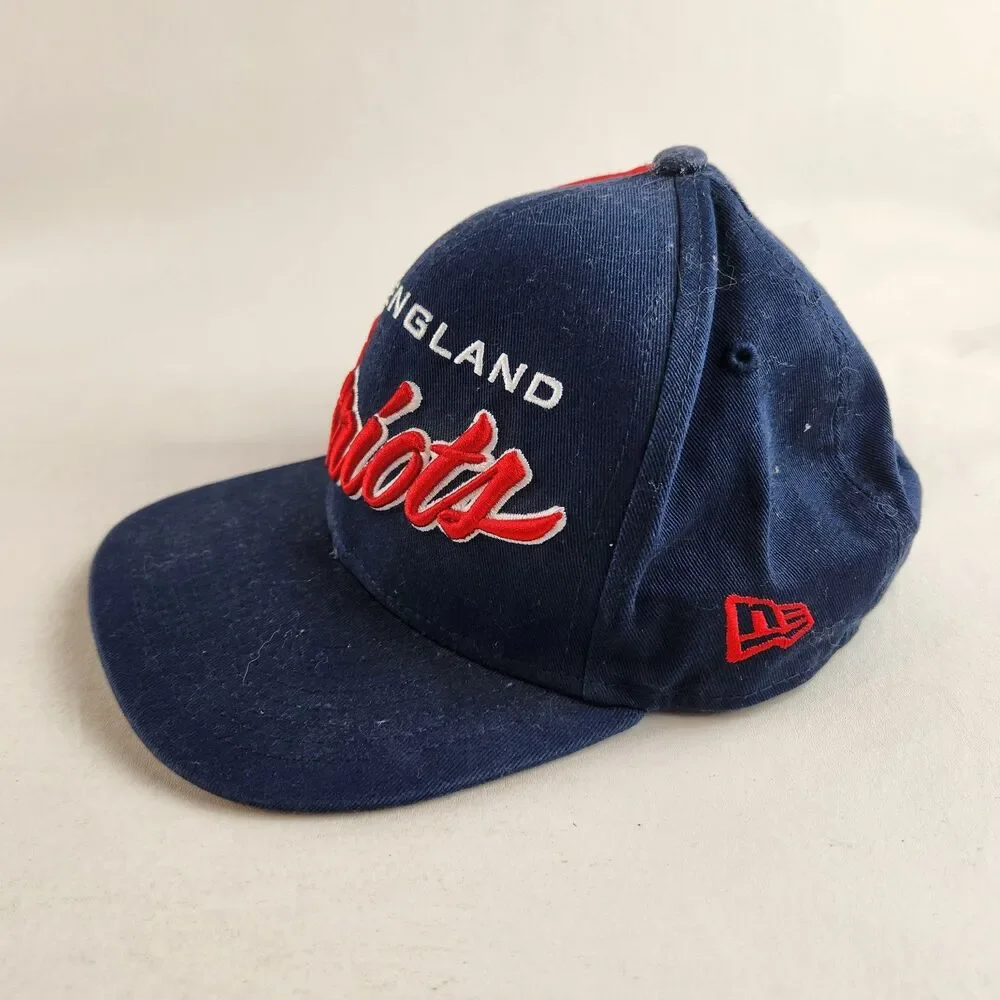 New England Patriots Youth Hat Blue Red New Era Snapback NFL 9Fifty Adjustable